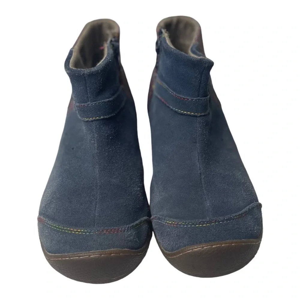 Keen Girls Blue Suede Ankle Boots